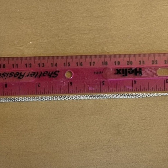 The Vatican Library Collection Rose Gold 1" cross purple stones silver 25" chain - Picture 6 of 6